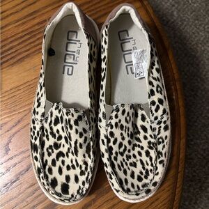 Hey Dude Women’s Lena Leopard Print Shoes